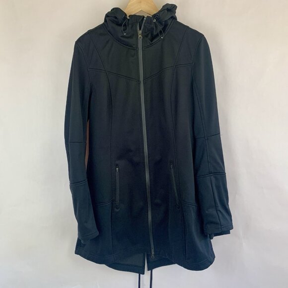 Zella Women's Jacket Large Black Zip Up Hood Shell Nordstrom Activewear Casual - Picture 1 of 10